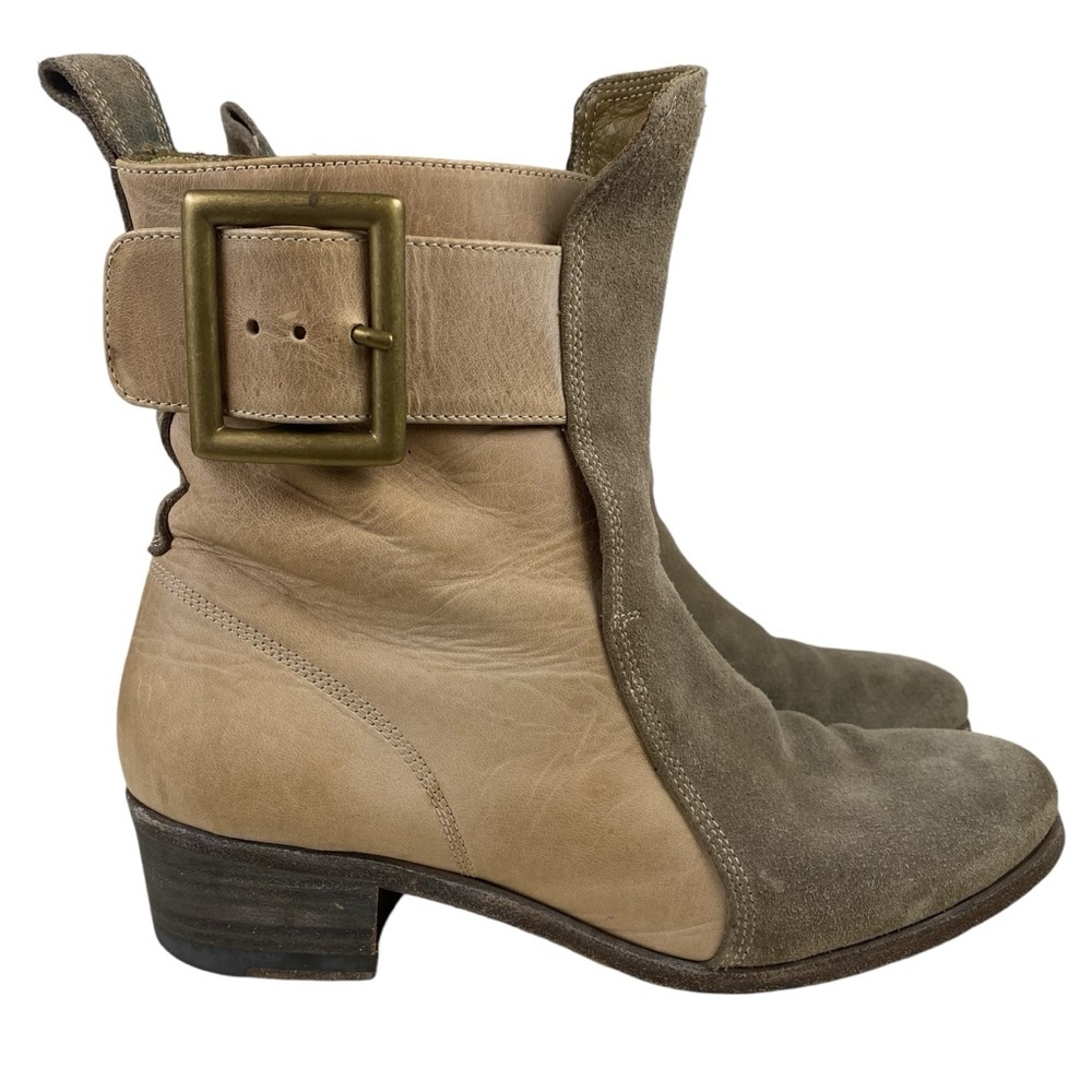 Billy Reid Ankle Boots Women 6 Calf Suede Leather Booties 1203 Made in Italy